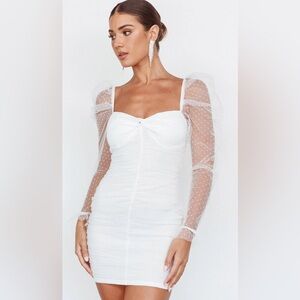 SELFIE LESLIE LIKE LOVERS HAIL SPOT MINI DRESS WHITE